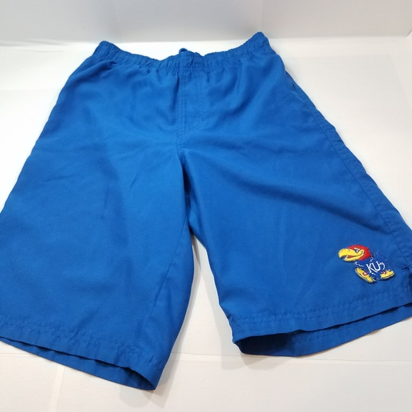 OCEAN PACIFIC OP KANSAS JAY HAWKS SWIM TRUNK SHORTS BOYS SIZE L (10-12) - Picture 1 of 6